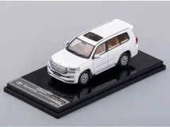 【中古】ミニカー 1/64 トヨタランドクルーザー 200(ホワイト) [KS007-37]