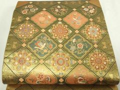 平和屋本店□極上 夏物 本場結城紬 夏結城 重要無形文化財 奥順 縞