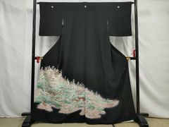 平和屋着物○お召 綾織 赤墨色 正絹 逸品 AABC4839zg - メルカリ