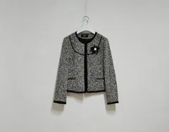 ツイードノーカラージャケット