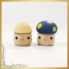 Comomg こまむぐ どんぐりきのこ 赤 青 黄 クリア どんぐりの坂セット