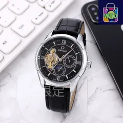 【今日特価】Omega オメガ 九フライホイール オートマティック 日々星辰ムーブメント 6時位置に太陽と月が表示-WTO輸入2