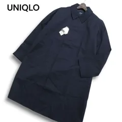 【新品 未使用】 UNIQLO ユニクロ 通年 ブロックテック ステンカラー コート Sz.XXL　メンズ ネイビー 大きいサイズ 特大