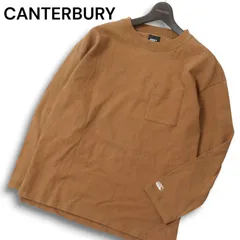 CANTERBURY カンタベリー ラグビー 通年 ロゴ刺繍★ 長袖 ロンTシャツ カットソー Sz.M メンズ