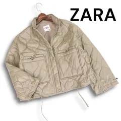 ZARA ザラ 現行タグ 秋冬★ フェイク レザー 中綿 キルティング ジャケット ブルゾン Sz.M レディース