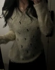 アンゴラ ニット 出品 {レディース}