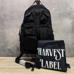 ✨HARVEST LABEL FLYER’S 70XX バックパック 日本製 11ポケット 多機能 リュック 分離ショルダー付 大容量 ブラック 90年代復刻✨