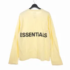 エッセンシャルズ essential+s FEAR OF GOD フィアオブゴッド FOG  3M LOGO Long Sleeve TEE エフオージー バックロゴ ロングスリーブ 長袖 Tシャツ M クリーム