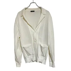 C407 BARNEYS NEW YORK バーニーズニューヨーク カーディガン ニット シャツ 長袖 ホワイト 白系 メンズ L