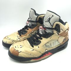 極美品/ガード付】シュプリーム × ナイキ エアジョーダン5 デザート