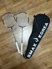 SMAX KOREA スマックス コリア バドミントン ラケット 2個 + バッグ