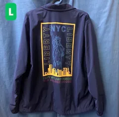 【デザイン必見！】ニコアンド Niko and… コーチジャケット　ネイビー　L