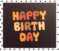 手作りアルバム仕掛け•パーツ　大きい文字　誕生日7