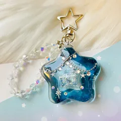 冬の夜空に浮かぶ星　シェイカーキーホルダー