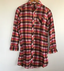 ロペピクニック シャツワンピース レディース 38 ピンク/レッド/ブラック/チェック 2871202511240055