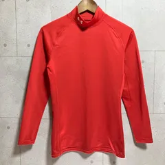 UNDER ARMOUR アンダーアーマー アンダーシャツ 長袖 コールドギア コンプレッション ロングスリーブ モックネック トップス L レッド 赤 メンズ インナーシャツ スポーツ トレーニング 野球 SG378-1
