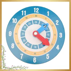 【迅速発送】Alipis 知育時計 算数 木製 子供向け おもちゃ タイムクロック 教材 数学 教育用 学習用 学校 家庭 小学生 勉強 知育 カラフル 1