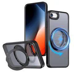 iphone se ケース2020 2022 スマホカバー マット半透明 マグネット搭載 ワイヤレス充電 耐衝撃 指紋防止 滑り止め 米軍MIL規格・Magsafe対応 アイフォンse2 se3 7 8 用カバー 4.7インチ PinLiSheng(, iPh