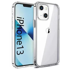 【DIFAYA】iPhone13 クリアケース TPU+PC 黄ばみにくい 耐衝撃 米軍MIL規格 透明ケース スマホケース いphone13ケース (ストラップホールあり)