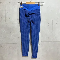 MINOMOMO ミノモモ みのりん レギンス ヨガ フィットネス トレーニング ウェア タイツ パンツ S 美尻 スポーツ レディース ブルー 青 SG378-5