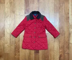 ポロ ラルフローレン ガールズ ロング キルティングジャケット (4T)