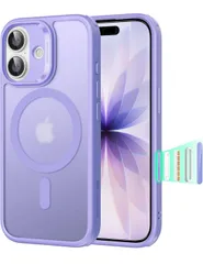 ★ESR iPhone 17 ケース ワイヤレス充電 iphone17用 カメラボタン付き SGS認証 エアガードコーナー 黄変防止 耐衝撃 PC背面TPUバンパー 指紋防止 高耐久性 マグネットスマホケース Classicシリーズ(フロストパープル)