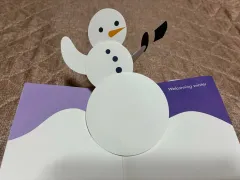 中古英語本Robert Sabuda Winter in White ポップアップBOOK