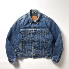 Levi's リーバイス デニムジャケット Gジャン 70506-0316 38 USA製 アメリカ製 インディゴ ブルー 90s ビンテージ トラッカージャケット 濃紺 フェード コットン 長袖 古着