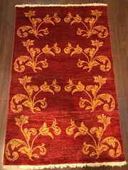 ロイヤルギャッベ 手織りウールラグ 176×112cm シラーズ