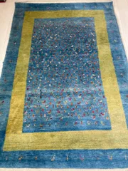 ギャッベ 手織りウールラグ 209×141cm カシュガイ