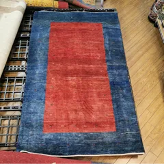 ギャッベ 手織りウールラグ 210×125cm カシュガイ