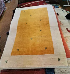 ギャッベ 手織りウールラグ 187×116cm カシュガイ