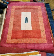 ロイヤルギャッベ 手織りウールラグ 230×163cm カシュガイ