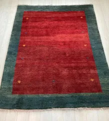 ギャッベ 手織りウールラグ 208×166cm カシュガイ