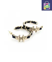 【今日特価】21 新 Chanel ブラックチェーン羊皮 クラシックダブル C イヤリング 国内送料無料!在庫限定セール価格