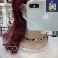 【今日特価】Chanel シャネル 2024 年新モデル 皮紐ネックレス ブランドの Ch@nel 文字付き 黒皮紐ネックレス 送料無料！在庫限定セール価格！