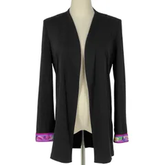 レオナール⭐️ロングカーディガン⭐️カンカン⭐️ブラック レオナール⭐️ロングカーディガン⭐️カンカン⭐️ブラック 【公式通販】