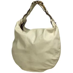 グッチ GUCCI ホースビット ショルダーバッグ ハンドバッグ ショルダーバッグ レザー アイボリー 170014 レディース 【中古】