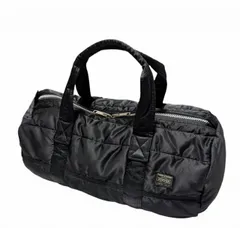 美品 ポーター タンカー ボストンバッグ ブラック 黒 ドラムバッグ ハンドバッグ メンズ ジムバッグ レディース PORTER 吉田カバン