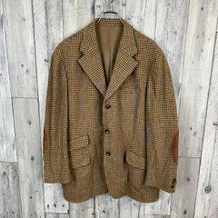 OLD Brooksfield RELAX 90s ヴィンテージ MADE IN ITALY イタリア製 イタリー製 エルボーパッチ 千鳥格子柄 ウール テーラード ジャケット