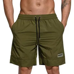 [Hilarocky] 水着 メンズ サーフパンツ 海水パンツ ボードショーツ スイムウェア 水陸両用 速乾 ビーチ 無地 メッシュインナー おしゃれ 1