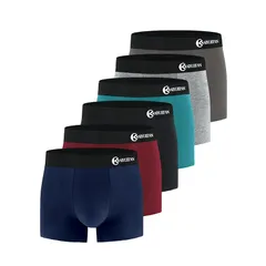 [AIYUEFAN] ボクサーパンツ メンズ 下着 6枚セット/4枚セット コットン メンズ 下着 前閉じ 吸水速乾 3D 立体成型 ボクサーブリーフ 通気性 M-3XL