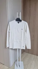 新品 POLO RALPH LAUREN(ポロラルフローレン) メンズ長袖Tシャツ グレー/アイボリー M/95