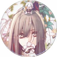 中古】バッジ・ピンズ 八乙女楽(White) サイン入りライブロゴ缶バッジ