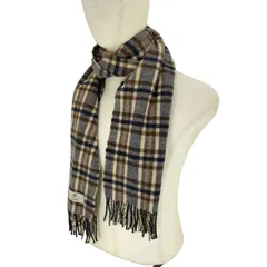 アクアスキュータム AQUASCUTUM チェックマフラー メンズ 表記無 