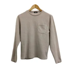 アーバンリサーチ URBAN RESEARCH セーター ニット カットソー プルオーバー クルーネック ネップ 無地 長袖 38 ベージュ