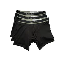 Calvin Klein BOXER BRIEFS カルバンクライン ボクサーブリーフ ボクサーパンツ 3点セット (M) ブラック 0