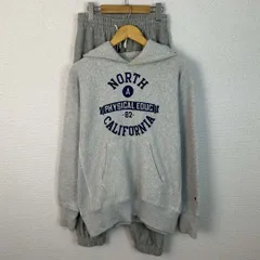 Champion チャンピオン リバースウィーブ アメカジ　パーカー スウェットパンツ　セットアップ グレー Mサイズ メンズ 古着 アメカジ