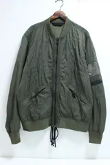 DIESEL ディーゼル ナイロン フライト ジャケット カーキ XLサイズ 11-F133/1/060