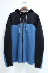 DIESEL ディーゼル フード付き ニットパーカー ジップアップ Sサイズ 11-F134/1/080